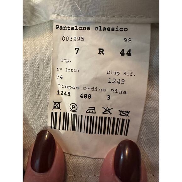 Vestimenta Women's Made in Italy Navy Dress Pants –Size 44 (8/10) Quality Made - Picture 6 of 9